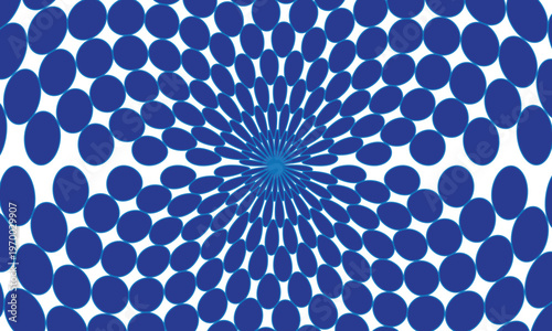 Abstract seamless blue and white colour circle arc Pattern can be used for Background ,fabrics, textile, wallpaper etc