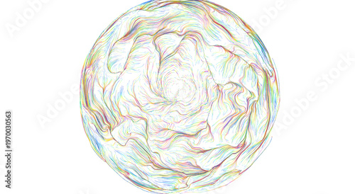 Abstract colorful sphere wi...