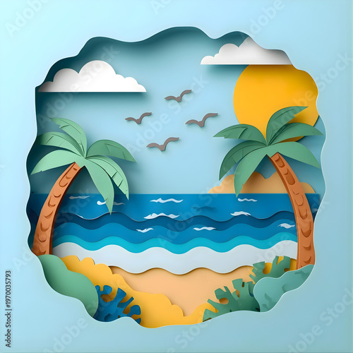 summer beach background