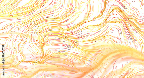 Abstract golden lines with ...