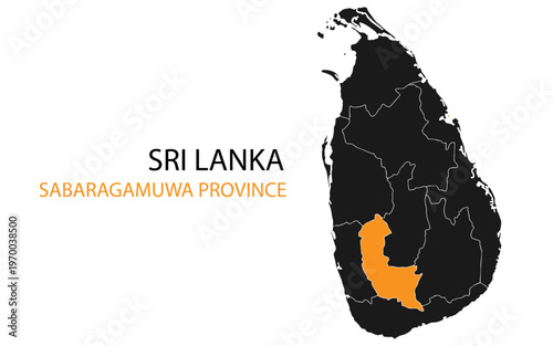 Sri Lanka png map with provinces, Sri Lanka province map, Sri Lanka Sabaragamuwa Province