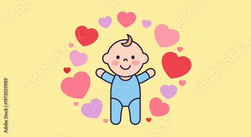 International Donor Conception Awareness Day promotes happy baby surrounded hearts