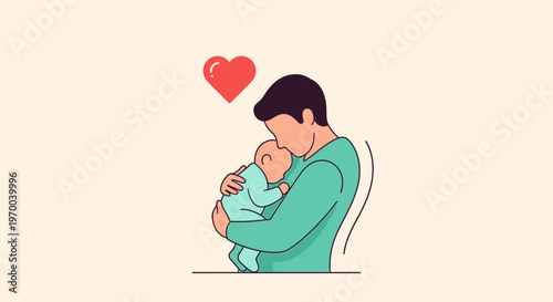 Man holding baby on International Donor Conception Awareness Day