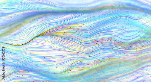 Dreamy abstract art with fl...