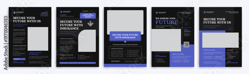 Insurance agency flyer template