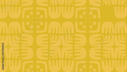 Evergreen Background Pattern with Geometric Shapes