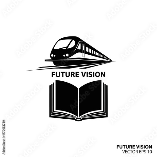 Sleek High-Speed Train Icon for Modern Transportation Concepts.