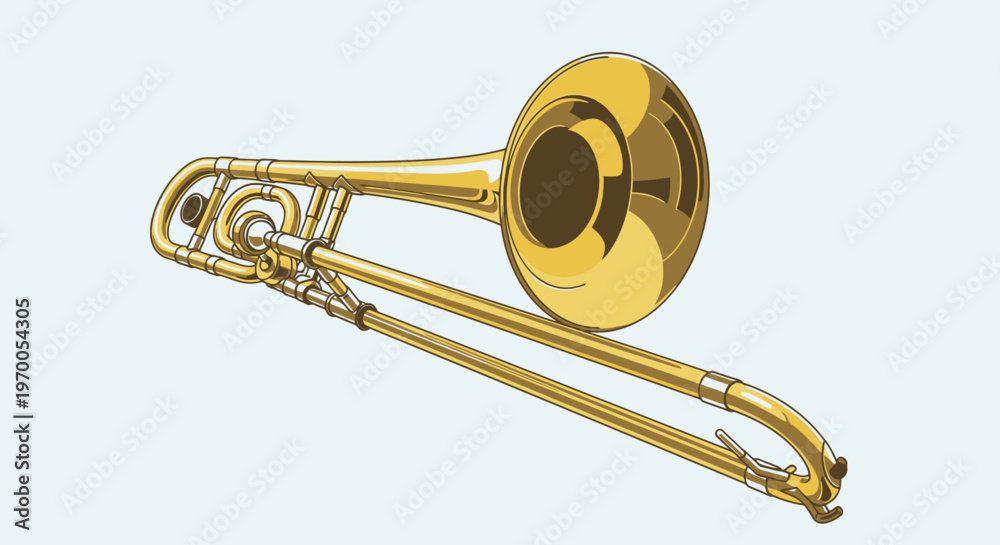 Obraz premium Trombone Instrument Close up