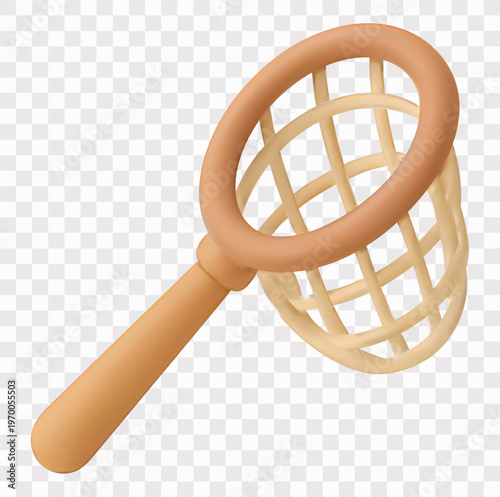 Fishing Vector Icon Set | 3D icon set | a landing net