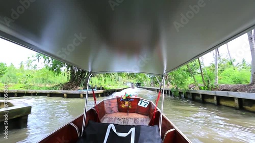 Wallpaper Mural Thai Floating Market Boat and Food Stalls Torontodigital.ca