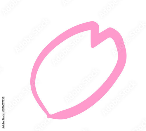 手描きの桜の花びら