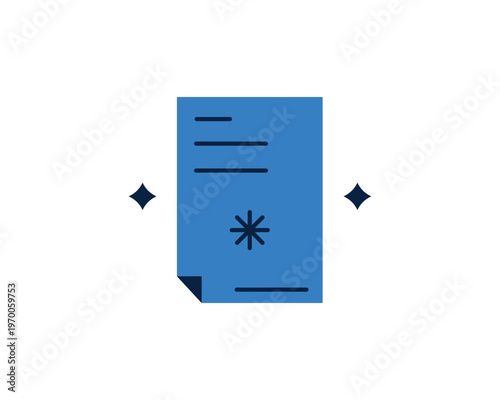 Single document page with a star icon for important files and official reports.