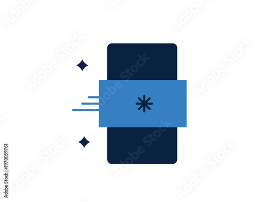 Smartphone showing a secure digital transaction or mobile app interface.