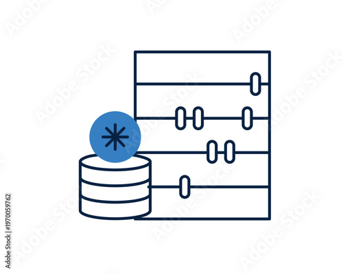 Traditional abacus tool next to a stack of coins for old fashioned accounting.
