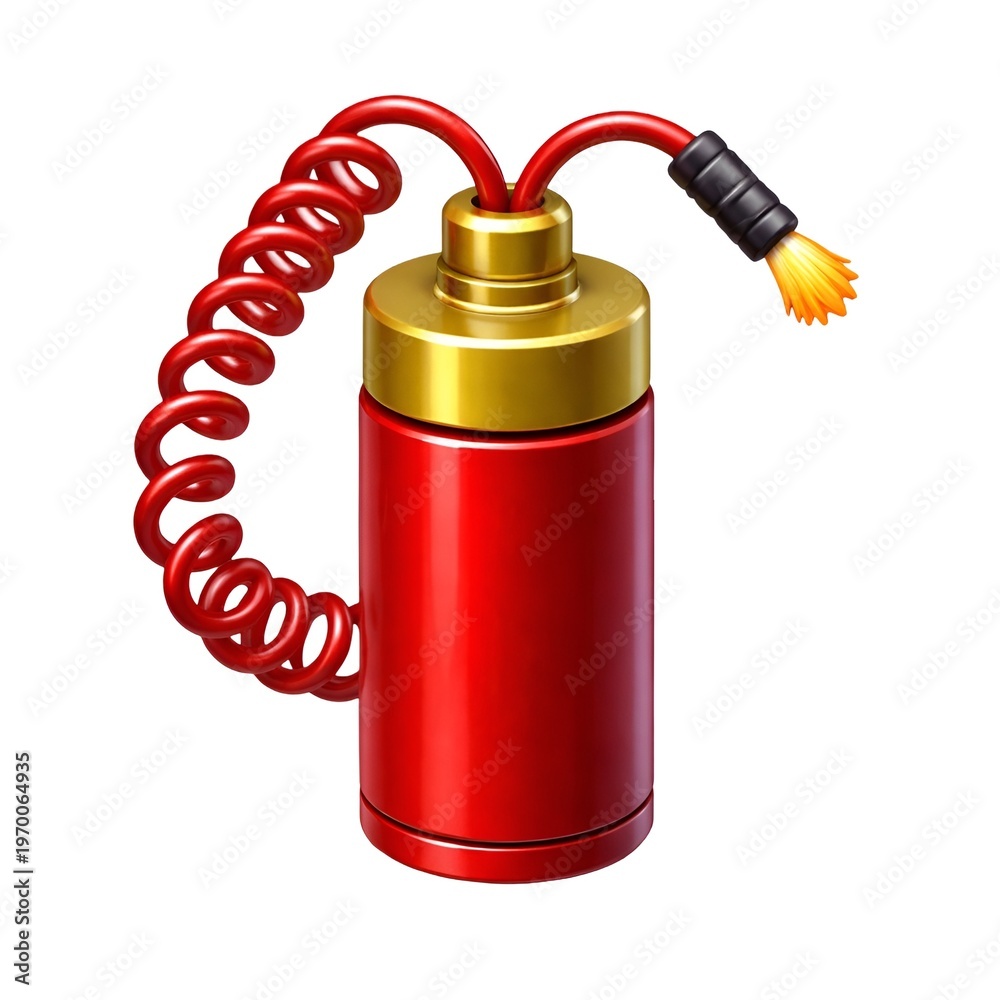 Obraz premium red fire extinguisher