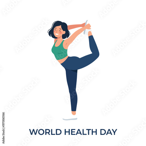 vector happy person celebrating "World Healthy Day" 17