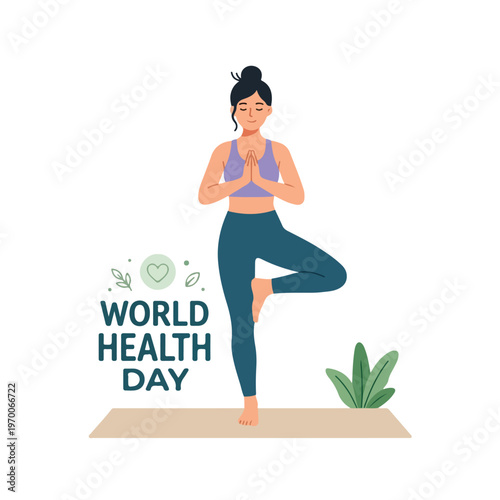 vector happy person celebrating "World Healthy Day" 14