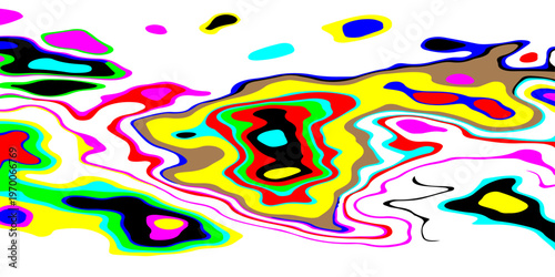 vibrant psychedelic liquid waves flowing through a surreal neon dreamscape with dynamic abstract contours and hypnotic fluid patterns