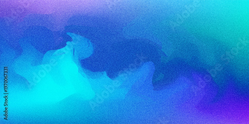 Aurora lights mesh gradient background with a soft, fluid blend of turquoise, blue, and purple colors