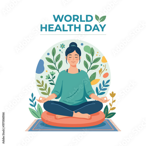 vector happy person celebrating "World Healthy Day" 9