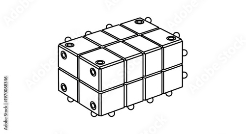 Interlocking Plastic Industrial Storage Crates.