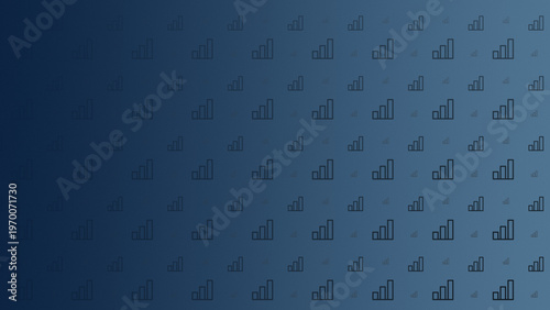Deep blue business icon pattern minimal gradient design