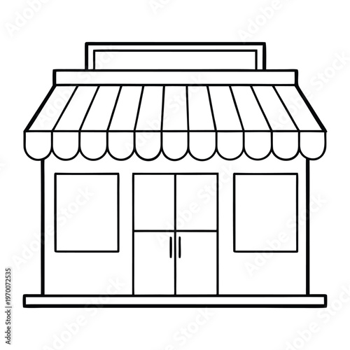 Elegant boutique storefront with a large glass window displaying stylish fashion pieces, warm lighting, and inviting modern design that attracts shoppers passing by on the street.!
