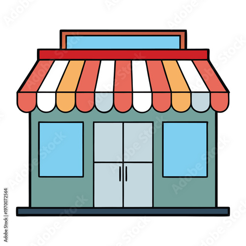 Elegant boutique storefront with a large glass window displaying stylish fashion pieces, warm lighting, and inviting modern design that attracts shoppers passing by on the street.!
