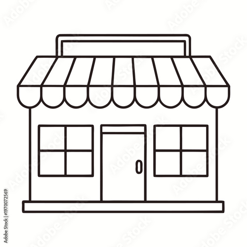 Elegant boutique storefront with a large glass window displaying stylish fashion pieces, warm lighting, and inviting modern design that attracts shoppers passing by on the street.!
