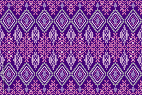 Dynamic abstract geometric seamless pattern with flowing shapes and bold contrast. Modern repeating background ideal for textile, fabric, wallpaper, wrapping paper, and surface design.