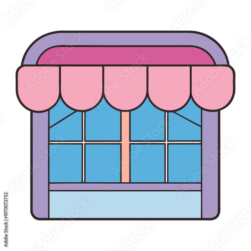 Elegant boutique storefront with a large glass window displaying stylish fashion pieces, warm lighting, and inviting modern design that attracts shoppers passing by on the street.!
