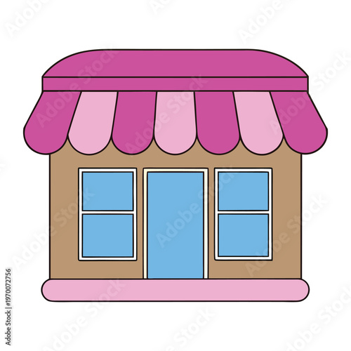 Elegant boutique storefront with a large glass window displaying stylish fashion pieces, warm lighting, and inviting modern design that attracts shoppers passing by on the street.!
