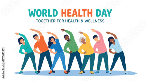 vector of people celebrating "World Healthy Day" 04