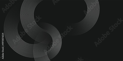 Black mascara circular texture, brush stroke isolated on white background. vector pattern background eps10