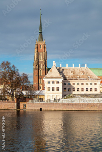 Cattedrale di San Giovanni Battista (in polacco: archikatedra Świętego Jana Chrzciciela). città di Breslavia, Polonia