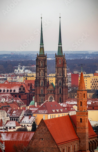 Cattedrale di San Giovanni Battista (in polacco: archikatedra Świętego Jana Chrzciciela). città di Breslavia, Polonia