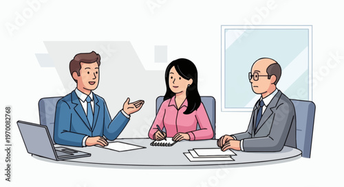 group of business people working together