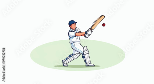 cricket player with bat