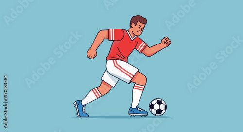 football player kicking ball