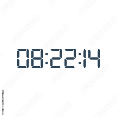 Digital, clock, LED icon for home electronics and appliances
