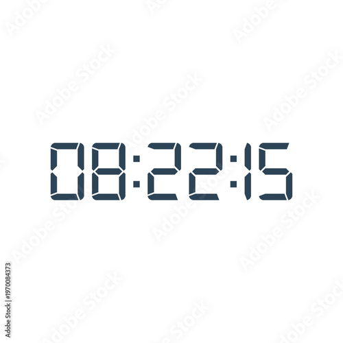 Digital, clock, LED icon for home electronics and appliances