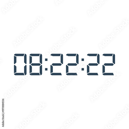 Digital, clock, LED icon for home electronics and appliances