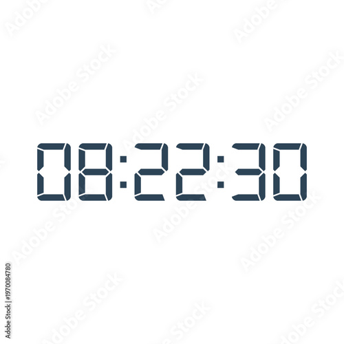 Digital, clock, LED icon for home electronics and appliances