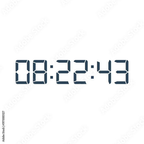 Digital, clock, LED icon for home electronics and appliances