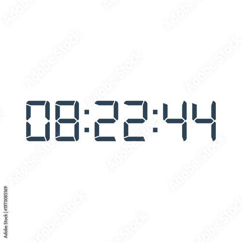 Digital, clock, LED icon for home electronics and appliances