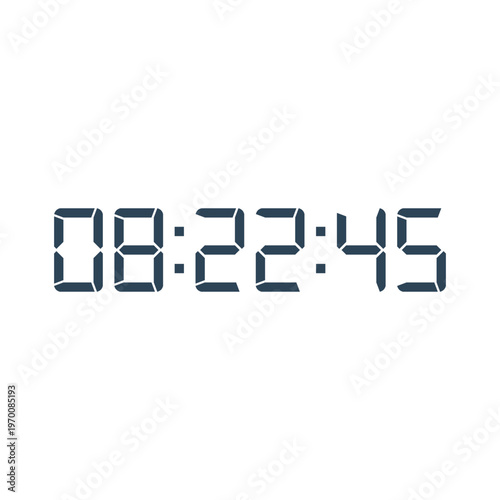 Digital, clock, LED icon for home electronics and appliances