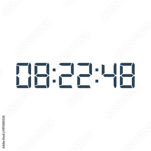 Digital, clock, LED icon for home electronics and appliances