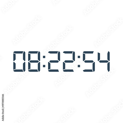 Digital, clock, LED icon for home electronics and appliances