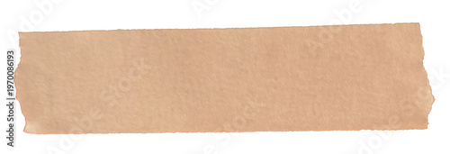 Bilde på lerret Yellow torn masking tape isolated on transparent background, sticky strip label