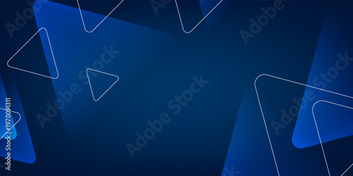 Modern Dark Abstract Background with Transparent Geometric Shapes, Suit for banner, web, brochure, pamflet and presentation